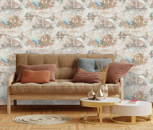 Обои в интерьере артикул 4320-4, Сорренто, МОФ Обои в интерьере артикул 4320-4, Сорренто, МОФ