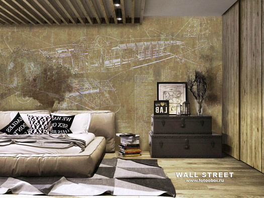 Фотообои в интерьере артикул Induction 38, INDUCTION, Wall street Фотообои в интерьере артикул Induction 38, INDUCTION, Wall street