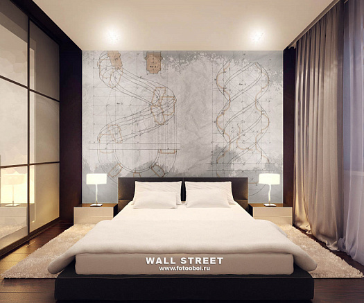 Фотообои в интерьере артикул Induction 24, INDUCTION, Wall street