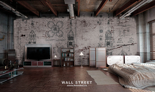 Фотообои в интерьере артикул Induction 16, INDUCTION, Wall street Фотообои в интерьере артикул Induction 16, INDUCTION, Wall street